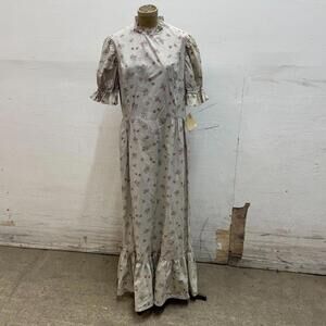 Vintage 1950s Studio-Made Strawberry Print Western Prairie Dress Movie Costume M